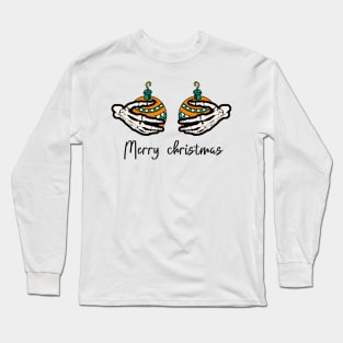 Merry Christmas, Christmas Skeleton Long Sleeve T-Shirt